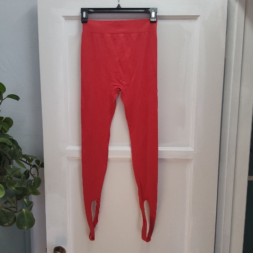 SIMON MILLER Red Stirrup Leggings